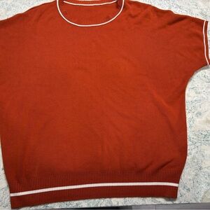 Old Navy Rust Orange Crew Neck Sweater